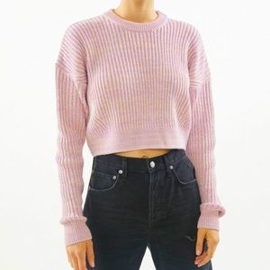 UO Ribbed Pullover Sweater Light Lilac - SZ M